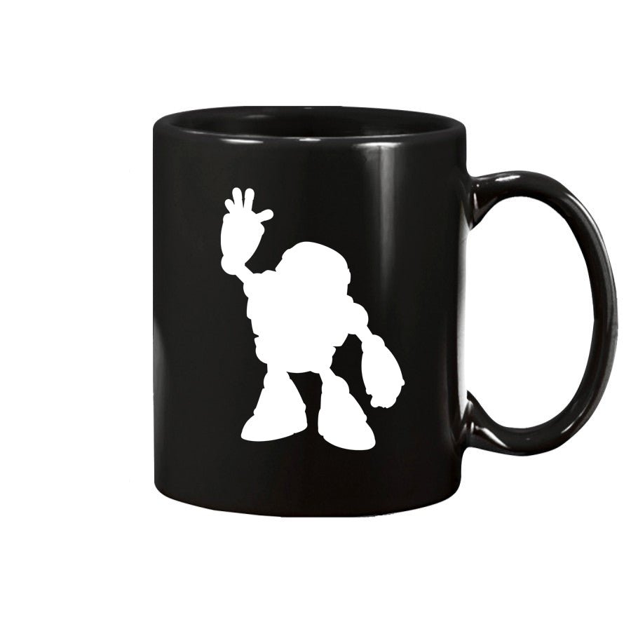 Gizmo Waving Silhouette 11oz Black Ceramic Mug