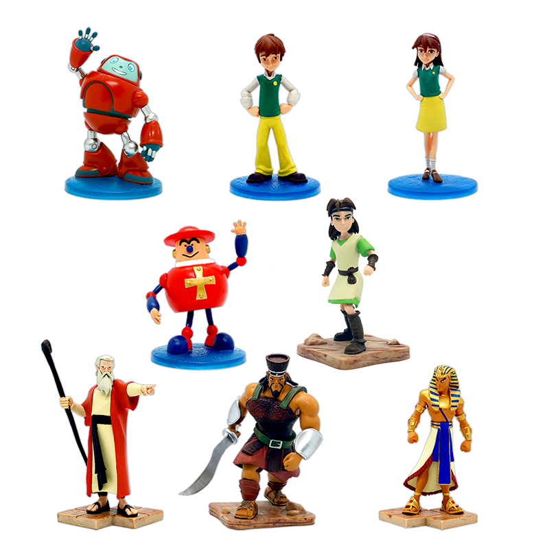 Superbook Complete Set of Collectible Figurines